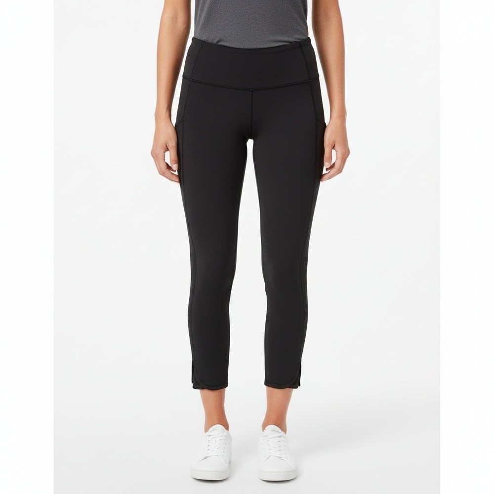 Lululemon Leggings‎ Womens W28 Black Cropped Capri Pockets High Rise Athletic